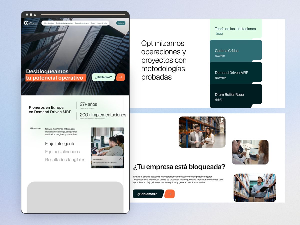 Rebranding y web para una consultora técnica