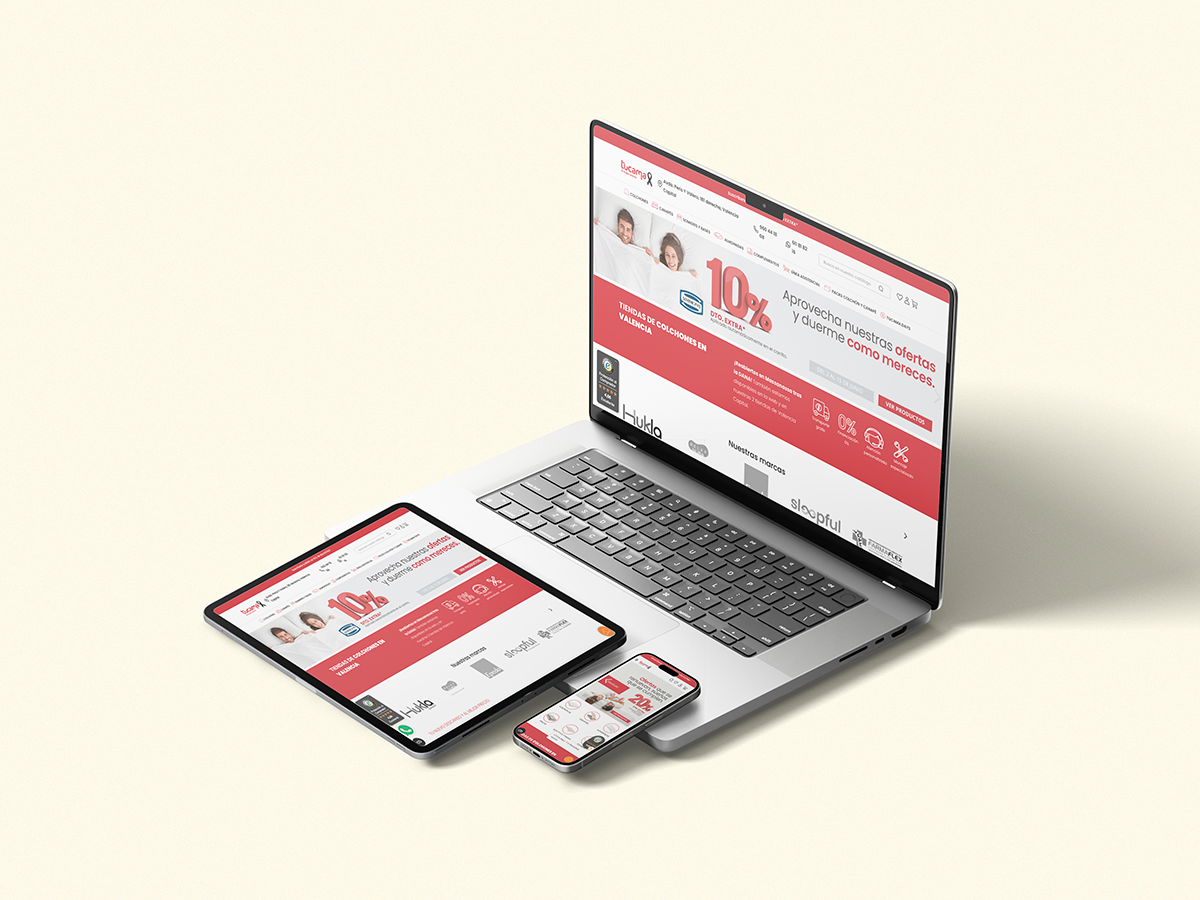 E-commerce de descanso con estrategia digital