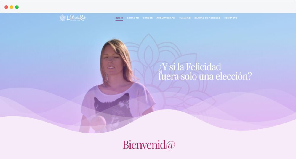 Identidad web para una marca de wellness