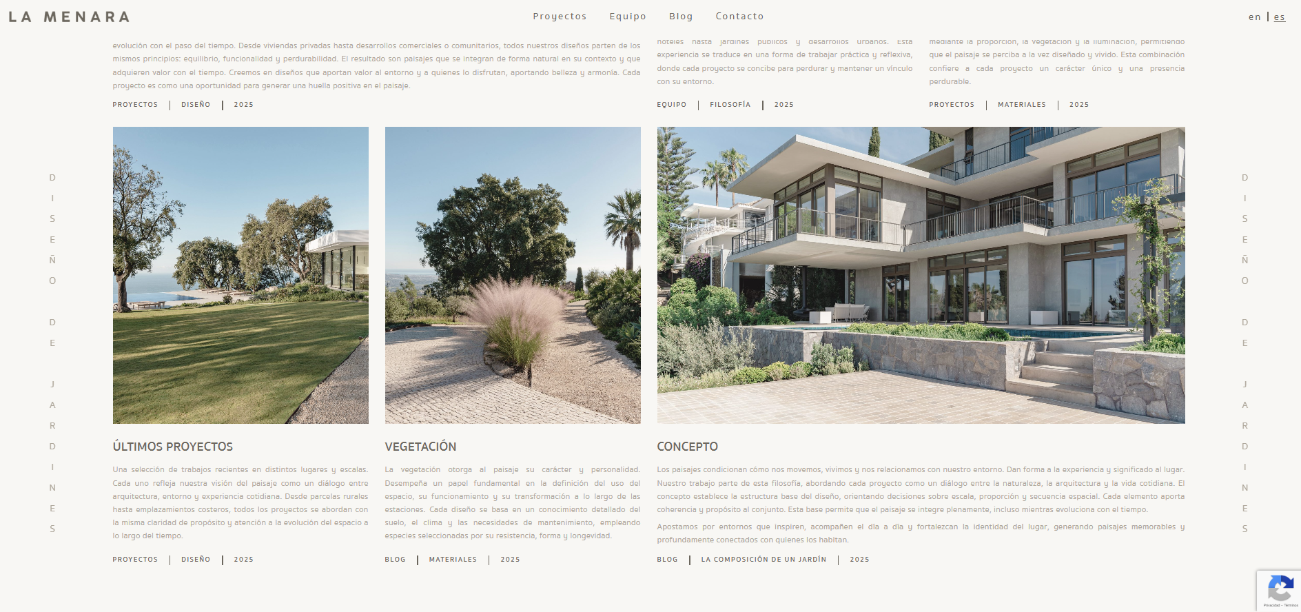 Proyecto web a medida para una marca de paisajismo