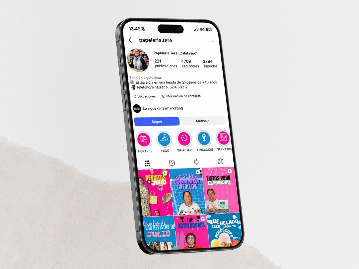 Comercio local con presencia en redes sociales