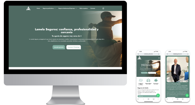 Web y estrategia de vídeos para una correduría local