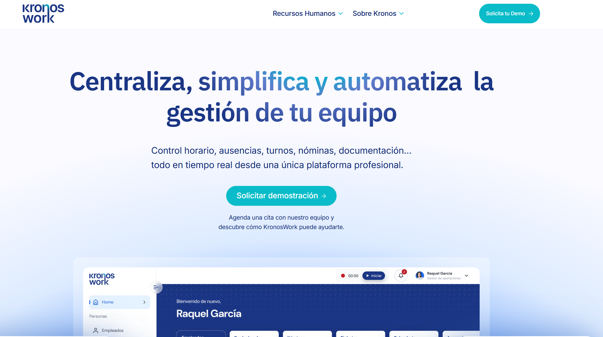 Diseño y desarrollo web corporativa para software de recursos humanos