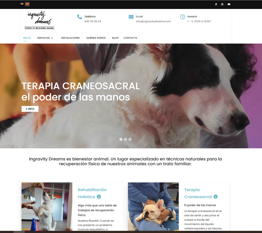Sitio web corporativo con identidad digital cuidada