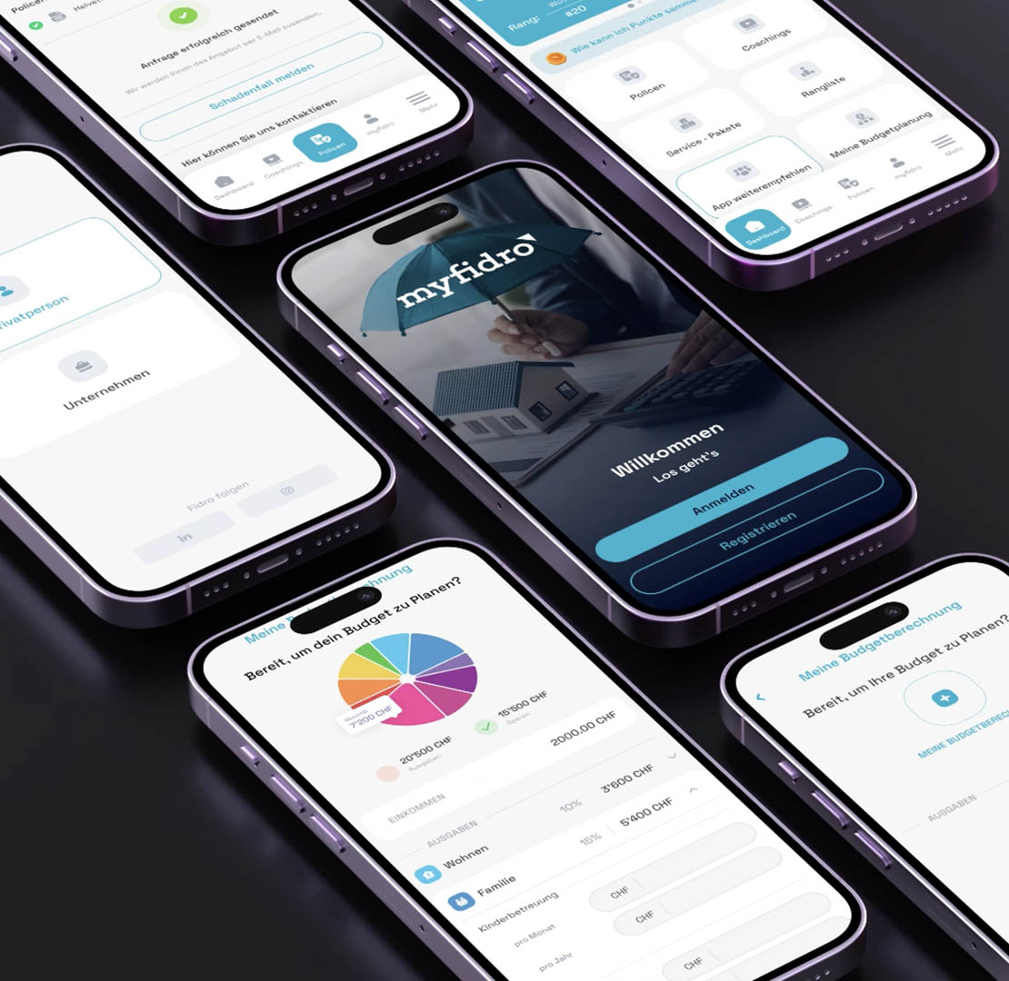 Mobile App für Finanzplanung