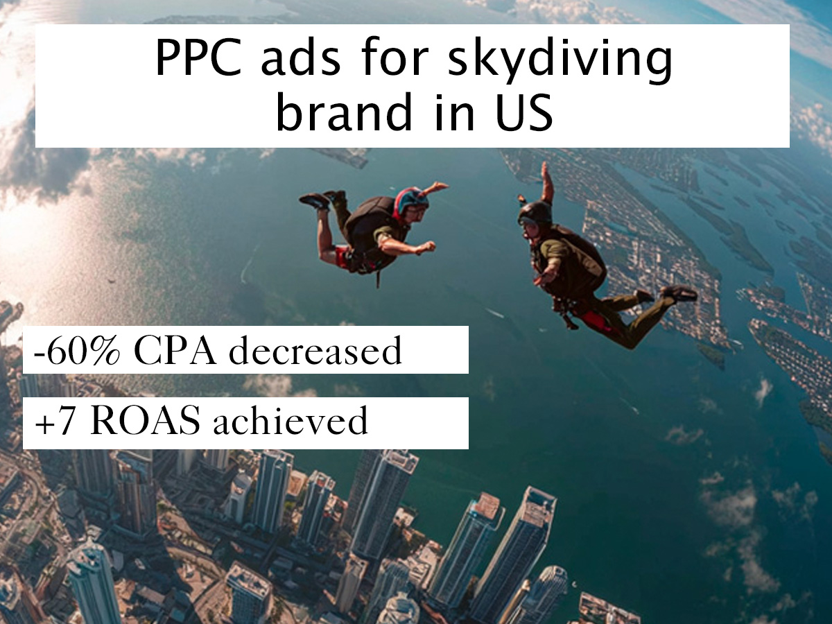 Campaña de anuncios para marca de experiencias