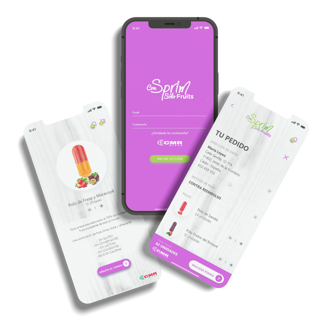 Sprim Fruits, app y panel web