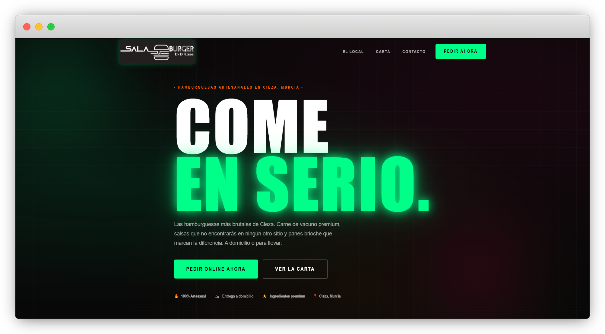 Identidad visual aplicada a una web de restauración
