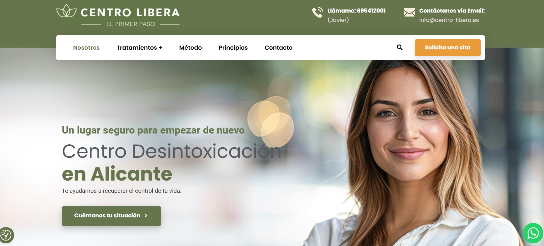 Web para un centro especializado en Alicante